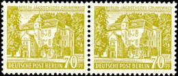 7 Pfg Bis 70 Pfg "Bauten III", Waagerechter Paarsatz Zu Drei Werten, Tadellos Postfrisch, Mi. 410.-, Katalog:... - Otros & Sin Clasificación