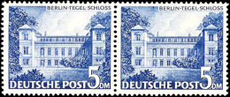 5 Mark "Bauten I", Waagerechtes Paar, Tadellos Postfrisch, Mi. 500.-, Katalog: 60(2) **5 Mark "buildings I",... - Otros & Sin Clasificación