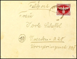 Insel Rhodos Päckchenzulassungsmarke Mit Feldpost-Normstempel 9.2.45 Auf Feldpost-Brief Mit Rückseitigem... - Other & Unclassified