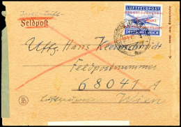 Insel Kreta Flugpost-Zulassungsmarke Gezähnt Mit Poststempel WITTENBERG-LUTHERSTADT 12.1.45  Auf... - Autres & Non Classés