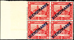 3 C Bis 1 Fr. Dienstmarken Als Postfrischer Viererblocksatz, Dabei Plattenfehler D 11 I / I, Neues Fotoattest Ney... - Altri & Non Classificati