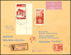 500 Fr. Freimarke Mit Druckdatum "11.5.53" Mit "50 Jahre Rotary" Und Französischer 10 Fr. "Timbre Taxe" Auf... - Autres & Non Classés