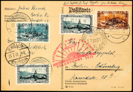 Saarland: 1931, Polarfahrt Bis D. Malygin, Brief Mit Rückseitig U.a. 10 Fr. Madonna (Mi.-Nr. 103) Aus... - Otros & Sin Clasificación