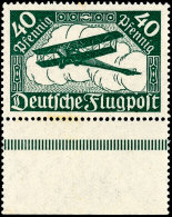 40 Pfennig Flugpost 1919, Abart "wolkiges Wasserzeichenähnliches Papier", Tadellos Postfrisch, Signiert Und... - Autres & Non Classés