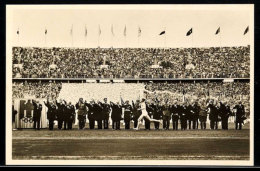 1936, Sommer-Olympiade, Amtliche Bildpostkarte "Der Fackelstaffel-Läufer Trifft Im Stadion Ein.", Mit... - Autres & Non Classés