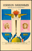 1921, 50 C. Ganzsachenkarte Mit Rückseitig Farbigem Zudruck "CORREOS NACIONALES 1835-1935" Mit Abb. Der... - Guatemala