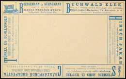 1895, 2 Kr. Privat-Ganzsachen-Anzeigenkarte Mit Rückseitig 6 Verschiedenen Werbungen, Dabei Abb. Einer Geige... - Altri & Non Classificati