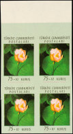 30 - 75 K. Blumenfest, Ungezähnter, Postfrischer 4er-Block Vom Oberrand, Mi. 300,-, Katalog: 1934/36 **30... - Sonstige & Ohne Zuordnung