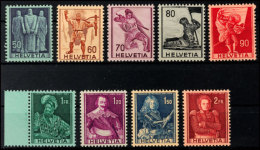 50 C. Bis 2 Fr. Freimarken Historische Darstellungen, Tadellos Postfrisch, Mi. 70.-, Katalog: 377/85 **50 C.... - Otros & Sin Clasificación