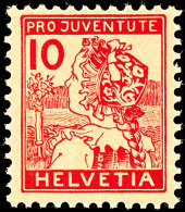 Pro Juventute 1915, 2 Werte Postfrisch, Mi. 260,-, Katalog: 128/29 **Pro Juventute 1915, 2 Values Mint Never... - Autres & Non Classés