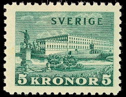 5 Kr. Dunkelgrün, Königsschloss Stockholm, Tadellos Ungebraucht Mit Originalgummierung Und Sauberem Falz,... - Otros & Sin Clasificación