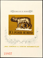 1975, Romulus-Block, Geschn., Aufl. 38.500, Tadellos Postfrisch, Katalog: Bl. 122 **1975, Romulus Souvenir... - Roumanie