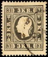1858, 3 Kr. Franz Josef, Bestens Gezähnt, Zentriert Und Sauber Gestempelt, Kabinettstück, Mi. 300,-,... - Otros & Sin Clasificación