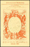 1894, Vier 2 Kr. Privat-Ganzsachenkarte Zur Ausstellung "Rotunde Wien" In Den Farben Schwarz, Grün, Blau Und... - Sonstige & Ohne Zuordnung