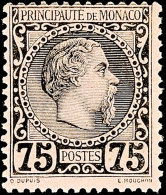 75 C. "Charles III. 1885", Tadellos Ungebraucht, Yvert 420.-, Katalog: 8 *75 C. "Charles III. 1885", In Perfect... - Sonstige & Ohne Zuordnung