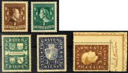 2-5 Fr. Freimarken 1939, Kompletter Postfrischer Kabinettsatz, Davon Höchstwert Aus Der Rechten Unteren... - Otros & Sin Clasificación