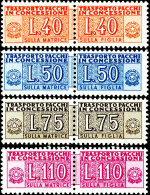 Paketzustellungsmarken, 1953, 40 Lire Bis 110 Lire, Waager. Paare, Tadellos Postfrisch Und Ungefaltet, Mi. 650.- -... - Non Classificati