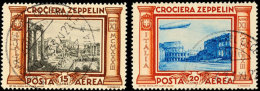 3 L. - 20 L. Zeppelin, Tadellos, Echt Gest. Selten! Mi. 800,-, Katalog: 439/44 O3 L. - 20 L. Zeppelin, In... - Unclassified