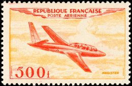 100 Fr. Bis 1000 Fr. Flugpostausgabe 1954 "Flugzeuge", Tadellos Postfrisch, Mi. 300.-, Katalog: 987/90 **100... - Otros & Sin Clasificación