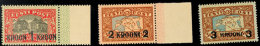 1930, Aufdruckprovisorien, Postfrisch, Der 1 Kr. Wert Kleine Gummimatte Stelle, Sonst Einwandfrei, Nr. 87 Und Nr.... - Estonie