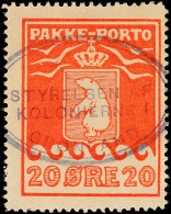 20 Öre Rot 1923, Druck 2, Kartonähnliches Papier Und Abart, Zentrischer Klarer Ovalstempel: "Styrelsen Af... - Otros & Sin Clasificación