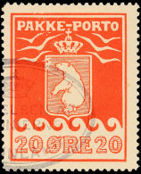 20 Öre Rot 1915, Druck 1, Klarer Ovalstempel: "Styrelsen Af Kolonierne I Grönland", Sign. Wahl,... - Other & Unclassified