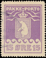 15 Öre Violett 1923, Druck 2, Kartonähnliches Papier, Sehr Gut Gezähnt, Klarer Ovalstempel:... - Autres & Non Classés