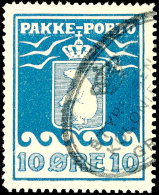 10 Öre Blau, Nachauflage, 1918 Amtlich Nachgezähnt, Abart: "linke Obere Ecke Rund" (Feld 25),... - Sonstige & Ohne Zuordnung