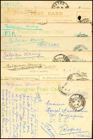 1915/1916, Kleine Korrespondenz Mit 7 Feldpost-Ansichtskarten Aus England An Einen Belgischen Soldaten In... - Otros & Sin Clasificación