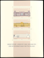 1986, Block-Ausgabe "Bedeutende Gebäude...", 20 Stück Postfrisch, Mi. 100.-, Katalog: Bl.20(20)... - Other & Unclassified