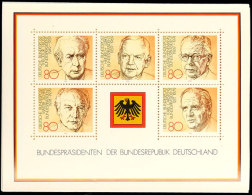 1982, Block-Ausgabe "Bundespräsidenten", 40 Stück Postfrisch, Mi. 260.-, Katalog: Bl.18(40) **1982,... - Altri & Non Classificati