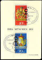 1973, Block-Ausgabe "IBRA München", 50 Stück Mit ESST BONN, Mi. 250.-, Katalog: Bl.9(50) ESST1973,... - Altri & Non Classificati