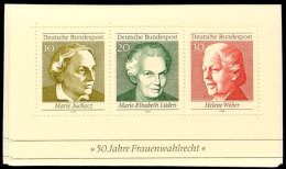 1969, Block-Ausgabe "Frauenwahlrecht", 100 Stück Postfrisch, Mi. 180.-, Katalog: Bl.5(100) **1969,... - Otros & Sin Clasificación