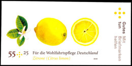 55 Cent Zitrone Ungezähnt, Tadellos Postfrisch Mit Rechtem Rand. Äußerst Seltene Abart, Von Welcher... - Autres & Non Classés