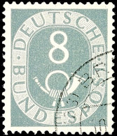 8 Pfg Posthorn, Abart "seitenverk. Wasserzeichen", Tadellos Gestempelt, Gepr. Salomon BPP, Mi. 600.-, Katalog: 127Z... - Sonstige & Ohne Zuordnung