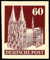 60 Pfg Bauten, Ungezähnt, Tadellos Postfrisch, Katalog: 93IVwU **60 Pfg Buildings, Unperforated, In... - Otros & Sin Clasificación