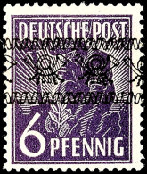 6 Pfennig Arbeiterserie Mit Bandaufdruck, D-Farbe, Tadellos Postfrisch, Arge Farbgeprüft, Mi. 200.-, Katalog:... - Autres & Non Classés