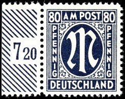80 Pfennig AM-Post, Deutscher Druck, C-Zähnung, Tadellos Postfrisch, Fotobefund Dr. Thomas Koch VP (2016):... - Autres & Non Classés
