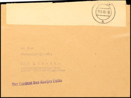 1945, Unfrankierter Kurierdienstpost-Brief Aus EUTIN 9.6.45 Mit Absenderstempel "Landrat Des Kreises Eutin" An Das... - Otros & Sin Clasificación
