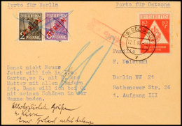 1949, SBZ 12 Pfg. Tag Der Briefmarke Mit Stempel DESSAU 12.7. Auf Postkarte Mit Viel Text Und Vorfrankierter 6 Pfg.... - Other & Unclassified