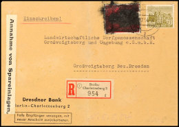 20 Pfg. 10. Jahrestag Des Attentats Auf Adolf Hitler Mit Schwärzung Auf R-Brief Von BERLIN-CHARLOTTENBURG 2... - Otros & Sin Clasificación