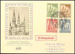 Gedächtniskirche Auf Amtlichem FDC, Tadellos, Mi. 400.-, Katalog: 106/09 FDCMemorial Church On Official... - Sonstige & Ohne Zuordnung