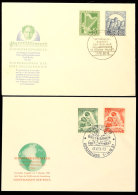 Philharmonie Und Tag D. Marke Je A. Tadellosem FDC Ohne Anschrift, Katalog: 72/73,80/81 FDCPhilharmonic And Day... - Autres & Non Classés