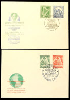 Philharmonie Und Tag D. Marke Je A. Tadellosem FDC Ohne Anschrift, Katalog: 72/73,80/81 FDCPhilharmonic And Day... - Sonstige & Ohne Zuordnung