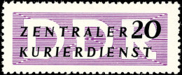 20 Pfg "Zentraler Kurierdienst", Aufdruckfehler I "linke Serife Rechts Oben Am N In Zentraler Abgebrochen",... - Other & Unclassified