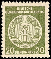 20 Pfg Zirkelmarke Auf Faserpapier, Tadellos Postfrisch, Signiert, Mi. 300,-, Katalog: 32yIIXI **20 Pfg Circle... - Otros & Sin Clasificación