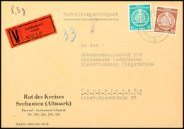 1953/55, 9 Briefe VERWALDUNGSWERTPOST, Dabei Divers Stempel, Freistempler, Dienst- Und Freimarkenfrankaturen,... - Autres & Non Classés