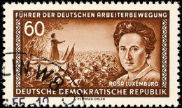 60 Pfg Rosa Luxemburg, Wz. 2XI, Gestempelt - Philatelistische Entwertung, Gepr. Schönherr BPP, Mi. Für... - Autres & Non Classés