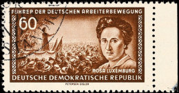 60 Pfg Rosa Luxemburg, Wz. 2XI, Gestempelt - Philatelistische Entwertung, Gepr. Schönherr BPP, Mi.... - Other & Unclassified