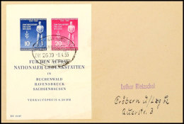 Befreiungs-Block Auf FDC Mit Bahnpoststempel LEIPZIG - KARL-MARX-STADT 9.4.55, Tadellos, Mi. 170,-, Katalog:... - Autres & Non Classés